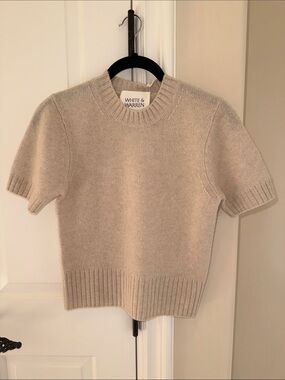 NWT White & Warren Featherweight Cashmere T-Shirt